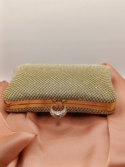 Borsetta Cerimonia Clutch Oro