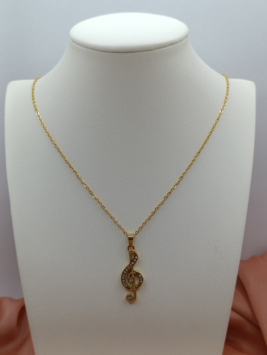 Collana Chiave di Violino Oro